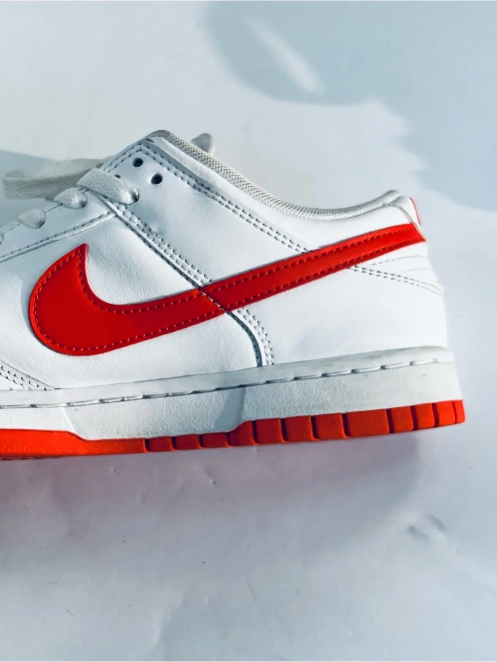 Nike Dunk Low Retro Shoes White Picante Red #DV0831-103 Men’s:8.5 Sneakers